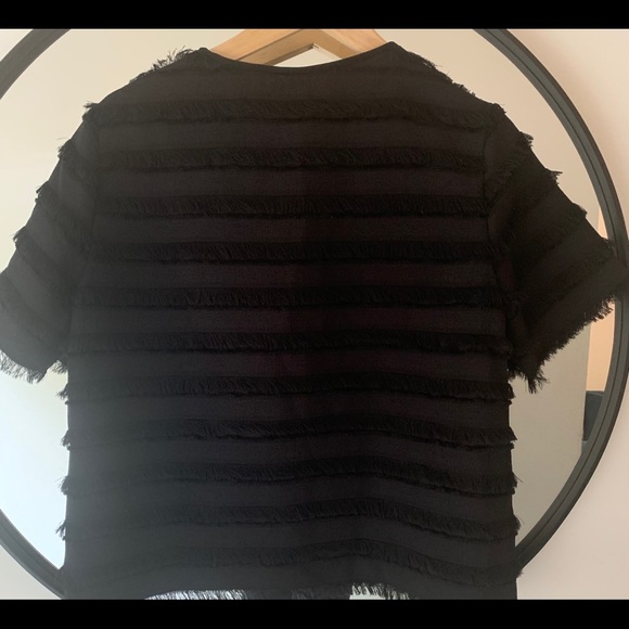 Black fringed top - Picture 2 of 5